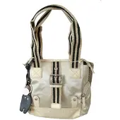 WAYFARER Beige Handväska Axelväska Tyg Damplånbok