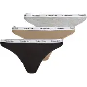 Calvin Klein Jeans Underwear String camel / gråmelerad / svart / vit