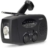 Nedis Nödradio RDFMCR2000BK FM, FM, AM Svart