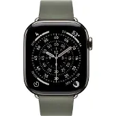 Apple - KlocKräm för smart klocka - 42mm - Medelstorlek - salviagrå - för Watch Hermès Series 7, Hermès Series 9, SE 3, Series 10, Series 11, Serie...