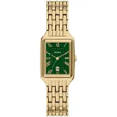Fossil Analog klocka 'Raquel' guld / smaragd