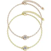 MYC Paris Armband med födelsestenar - guld, roséguld och kristall