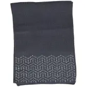 Pieces Stickad halsduk med geometriska detaljer