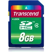 Transcend Standard SDHC-Kort Box 8 GB Class 4