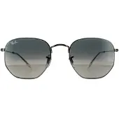 Ray-Ban Square Unisex Gunmetal Mörkgrå Gradient Solglasögon