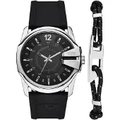 Diesel Analog klocka 'MASTER CHIEF' svart / silver