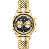 Thomas Sabo Rebel at Heart Chronograph gold black WA0376-264-203-40 MM