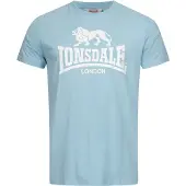 Lonsdale T-shirt 'St. Erney' ljusblå / vit