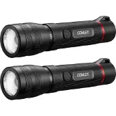 Coast G60R vattentät laddningsbar ficklampa 2 st. 1000 lumen