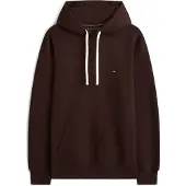 Tommy Hilfiger Sweatshirt 'ESS SEASONAL' kastanjebrun / vit