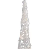 QAZQA Julgran transparent 60 cm inkl. LED IP44 - Coni