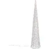 QAZQA Julgran transparent 100 cm inkl. LED IP44 - Coni