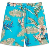 Superdry Badshorts ljusblå / cappuccino / gran / aprikos