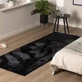 NATURL. Mjuk låghårig löpare | Cozy svart hos Volero | 80x180cm | Polyester | Enfärgad | Löpare | Låg lugg