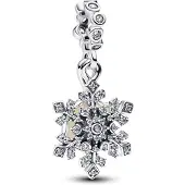 Pandora Moments Silver snöflinga dubbelberlock 794142C01
