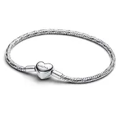 Pandora Moments silverarmband med hjärtformad lås 594236C00-23