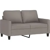 vidaXL 2-sitssoffa taupe 120 cm tyg