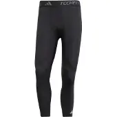 Adidas Sportbyxa 'Techfit Compression' ljusgrå / svart / vit