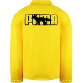 Puma x Maison Kitsune Långärmad Krage Gul Herr Coach Jacka 530430 30