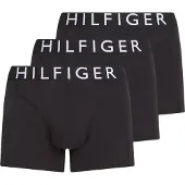 Tommy Hilfiger 3 Pack Contrast Logo Waistband Trunks