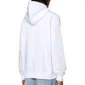 Diesel Torn Logo Vit Hoodie