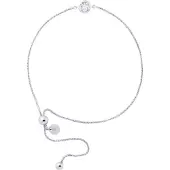 Diadema Diamantarmband Solitaire 0,02 0,50 Cts Cts Illusion Vitguld