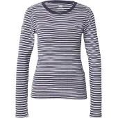 Levi's T-shirt 'Essential Housemark Long Sleeve Tee' marinblå / vit