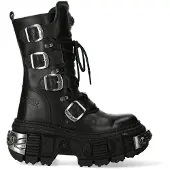 New rock Mid Calf Gothic läderstövlar-WALL1473-S3