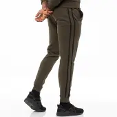 Enzo Khaki träningsoverall för herrar Joggers| Designer Menswear