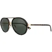 Police Aviator Mens Shiny Rose Gold Green Solglasögon