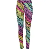 Conquista Lila Flerfärgad Mönstrad Leggings