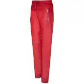 Infinity Leather Dam Röd Nappa Läder Byxor Joggers