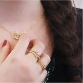 MYC Paris Zinnia Ring - Guld och kristall
