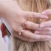 MYC Paris Prestige Ring - roséguld och kristall
