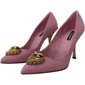 Dolce&Gabbana Vadderade läderpumps