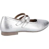 Hush puppies Nancy Mary Jane läder kvinnor silver ballerina