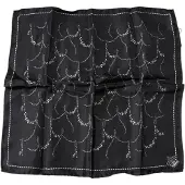 Dolce&Gabbana Silkesscarf med blommönster av girlang