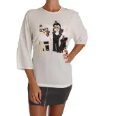 Dolce&Gabbana Silkblus Applikation