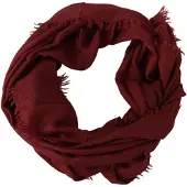 Dolce&Gabbana Röd DG Krona Cashmere Silk Schawl Fransen Omslag Herrscarf