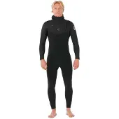 Rip Curl Dawn Patrol 6/4 Mm Långärmad Våtdräkt Med Huva Och Dragkedja På Bröstet
