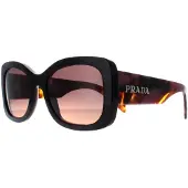Prada Oval Dam Mahogany Brun Gradient PRA08S
