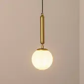 Opviq Glas pendellampa King , dimbar, Mässing / guld, Vardagsrum / matsal, Glas, Pendellampa
