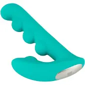 Beau Coeur Sylora - pärlbesatt 2-i-1 vibrator (grön)