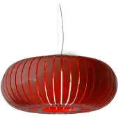 Kartell Taklampa , Teresa, Röd, Vardagsrum, Plast, Design