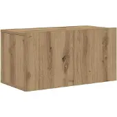 vidaXL TV-bänkset Väggmonterad 3 pcs Artisan Ek Konstruerat trä