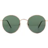 Montana Round Unisex Rosa guld G15 Grön Polariserade solglasögon
