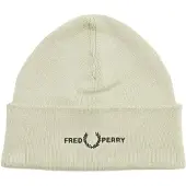 Fred perry Graphic Logo Light Oyster Cream Beanie