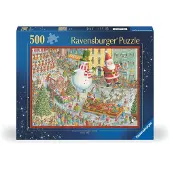 Ravensburger Pussel - 500 Delar - Här kommer julen - - One Size - Pussel