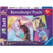 Ravensburger - Unicorn Academy 3x49p