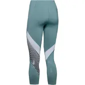 Under Armour Dam Rush Embossed Shine Crop Leggings Tight 1351717 396